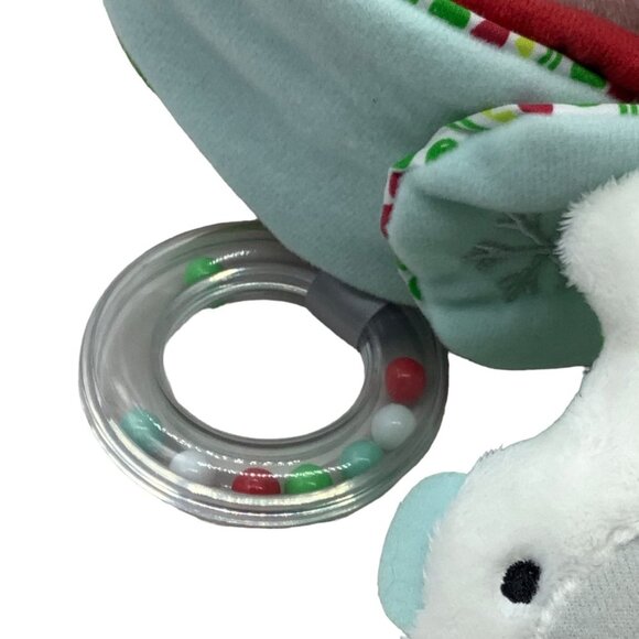 Skip Hop Hug & Hide Polar Bear Peek-A-Boo Baby Soft Plush Rattle Stuffed Animal - Picture 5 of 13